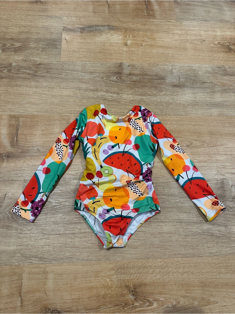 Pepita & Me Long-Sleeve Fruit Print Swimsuit size  6